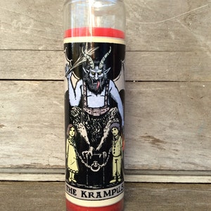 Krampus Tarot Card Candle Label image 3