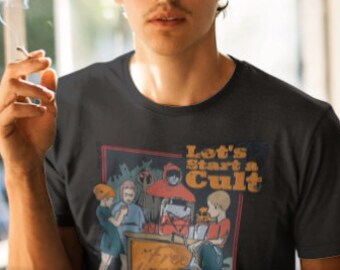 let's start a cult moletom com capuz