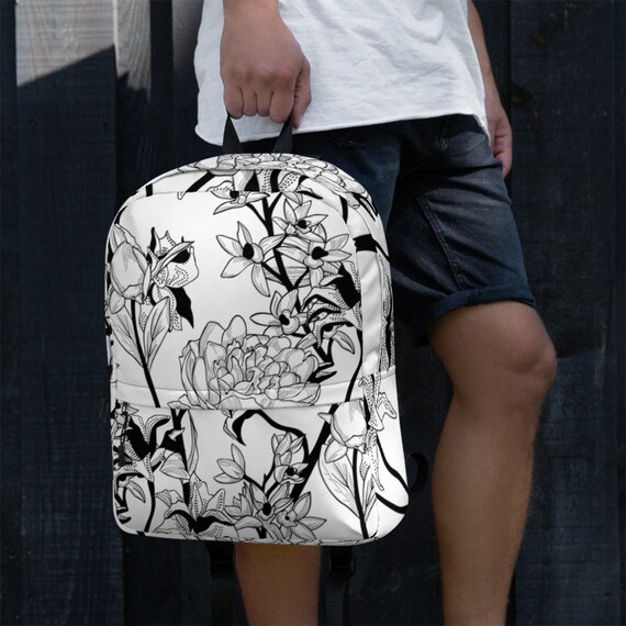 floral pattern backpack