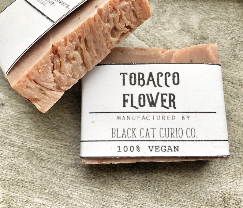 Vegan Soap Bar Tobacco Flower Etsy