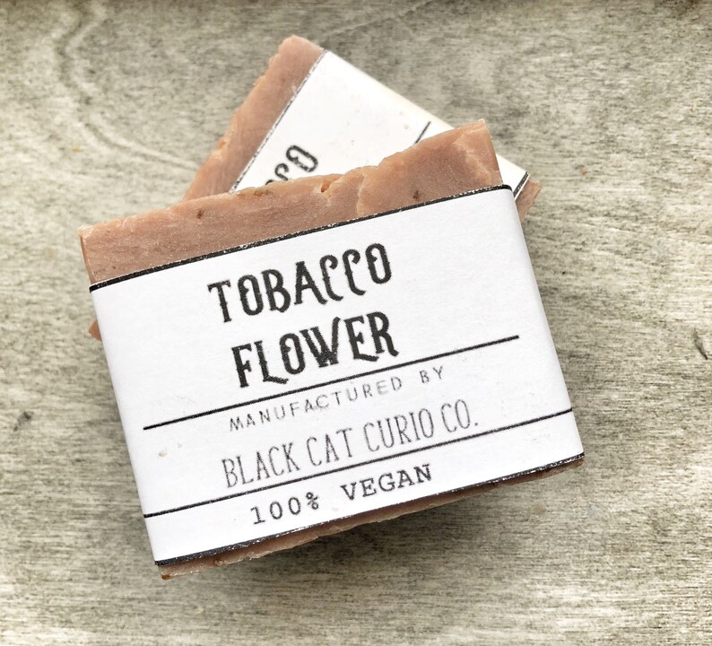 Vegan Soap Bar Tobacco Flower Etsy