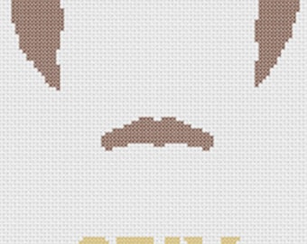 Anchorman Ron Burgundy Stay Classy modernes minimalistisches Kreuzstichmuster