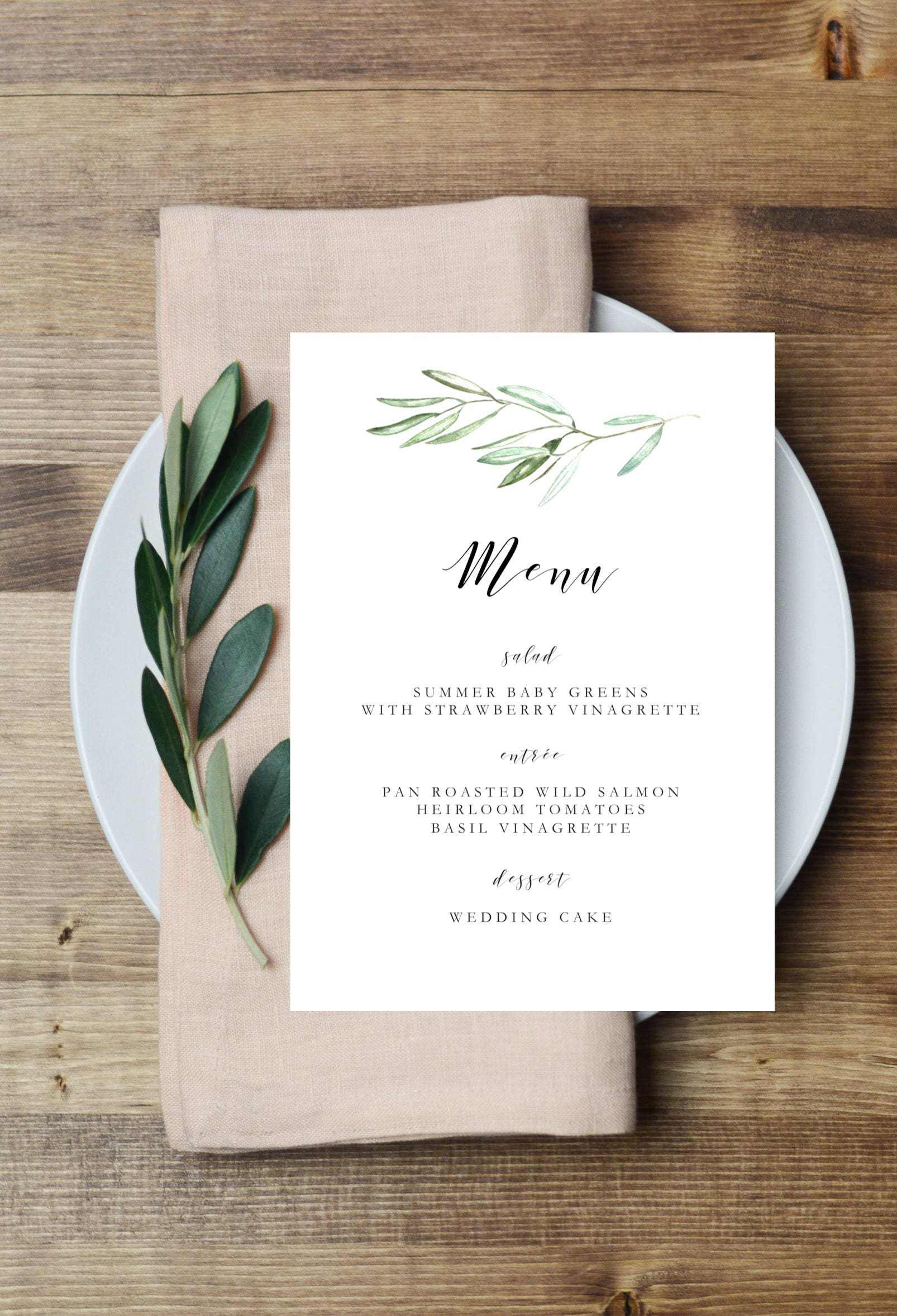 printable-olive-leaves-wedding-menu-olive-branch-menu-etsy
