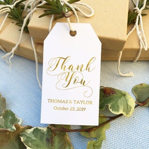 Personalized gold foil gift tag /gold foil favor tag /gold foil thank you tag/custom welcome bag tag/personalized gift tag/wedding favor tag