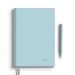 Personalisiertes Notizbuch / Monogramm Notizbuch / Skizzenbuch mit Goldfolie
