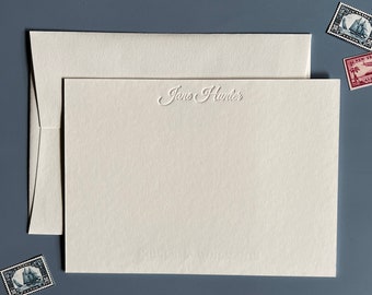 Personalized letterpress stationery/custom letterpress stationary/unique stationary/custom stationary/blind deboss letterpress letterhead