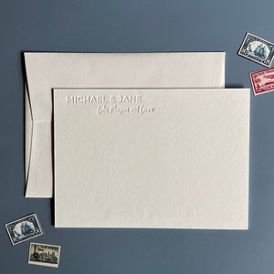 Personalisierte Buchdruck Briefpapier/benutzerdefinierte Buchdruck stationär/Monogramm stationär/benutzerdefinierte Initial stationär/Blinddruck Buchdruck