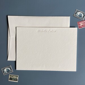 Papelería tipográfica personalizada/papelería tipográfica personalizada/papelería única/papelería personalizada/papelería tipográfica con grabado ciego