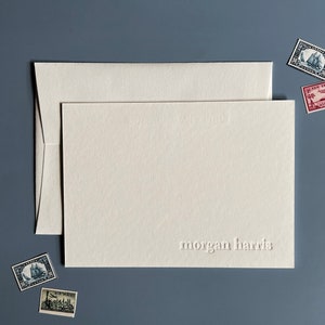 Personalisierte Buchdruck Briefpapier/benutzerdefinierte Buchdruck stationär/Monogramm stationär/benutzerdefinierte Initial stationär/Blinddruck Buchdruck