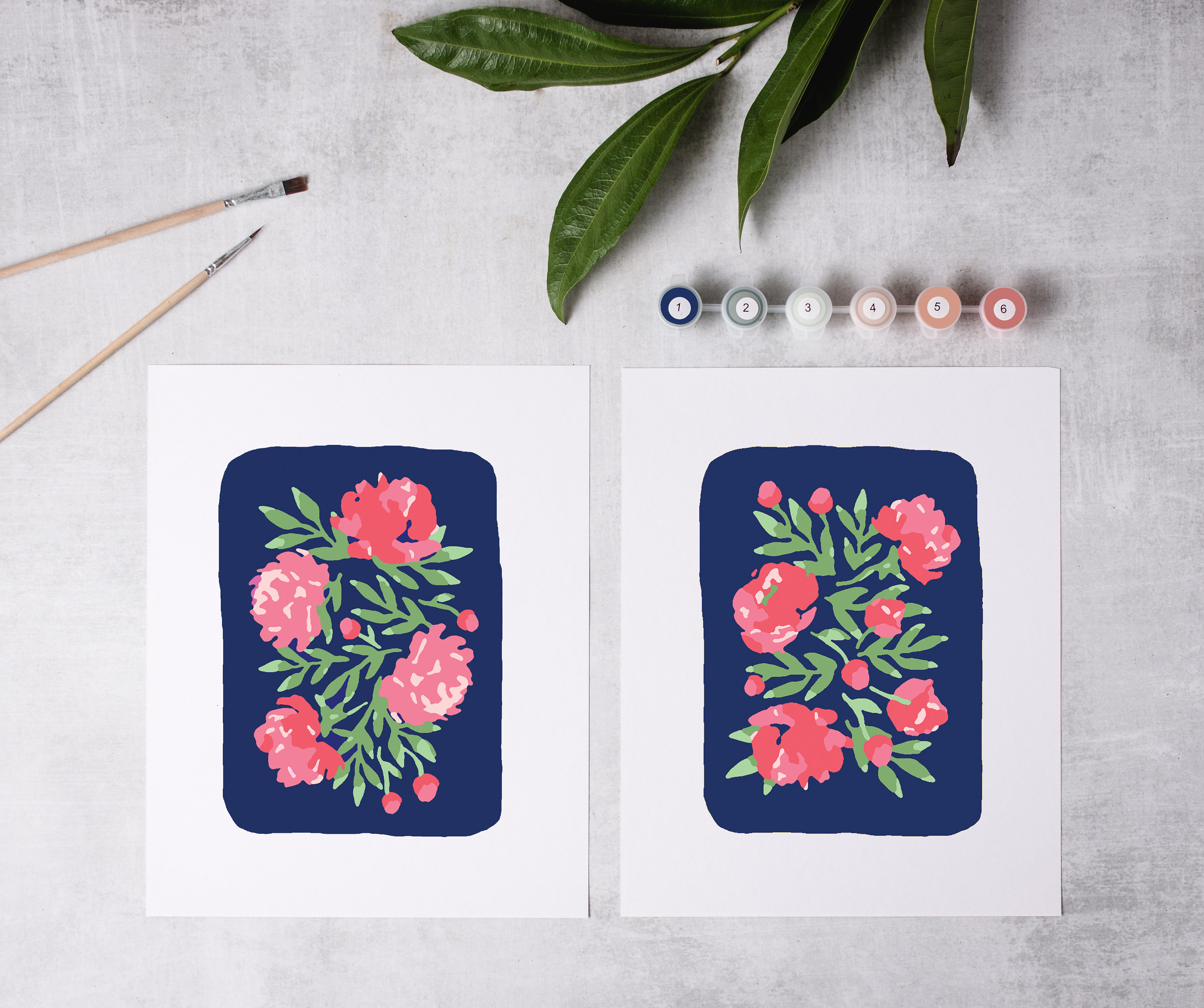Field and Flower paint by number kit/color by number kit/custom paint by number/kids crafting kit/adult coloring kit/canvas paint by number
