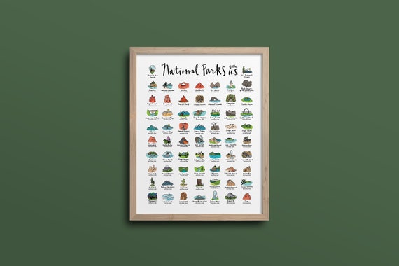 National Parks Paint by Number Kit/color by Number Kit/custom Paint by  Number/kids Crafting Kit/adult Coloring Kit/canvas Paint by Number 