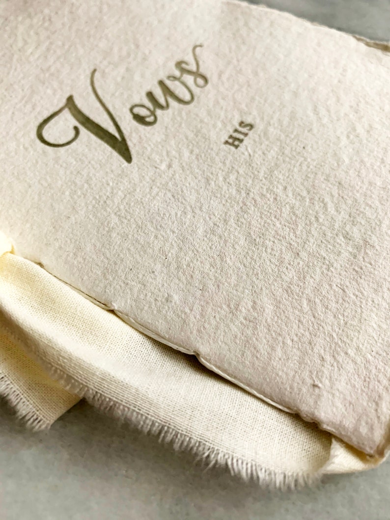 Letterpress vow book/vow books/elegant vow book/letterpress vows/wedding vows/wedding vows keepsake/vows card/vow book/wedding gift image 4