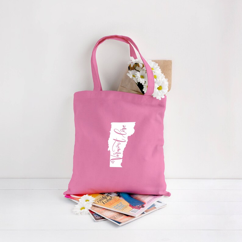 Vermont Bag/custom Tote/wedding Bag/canvas Shopping Etsy