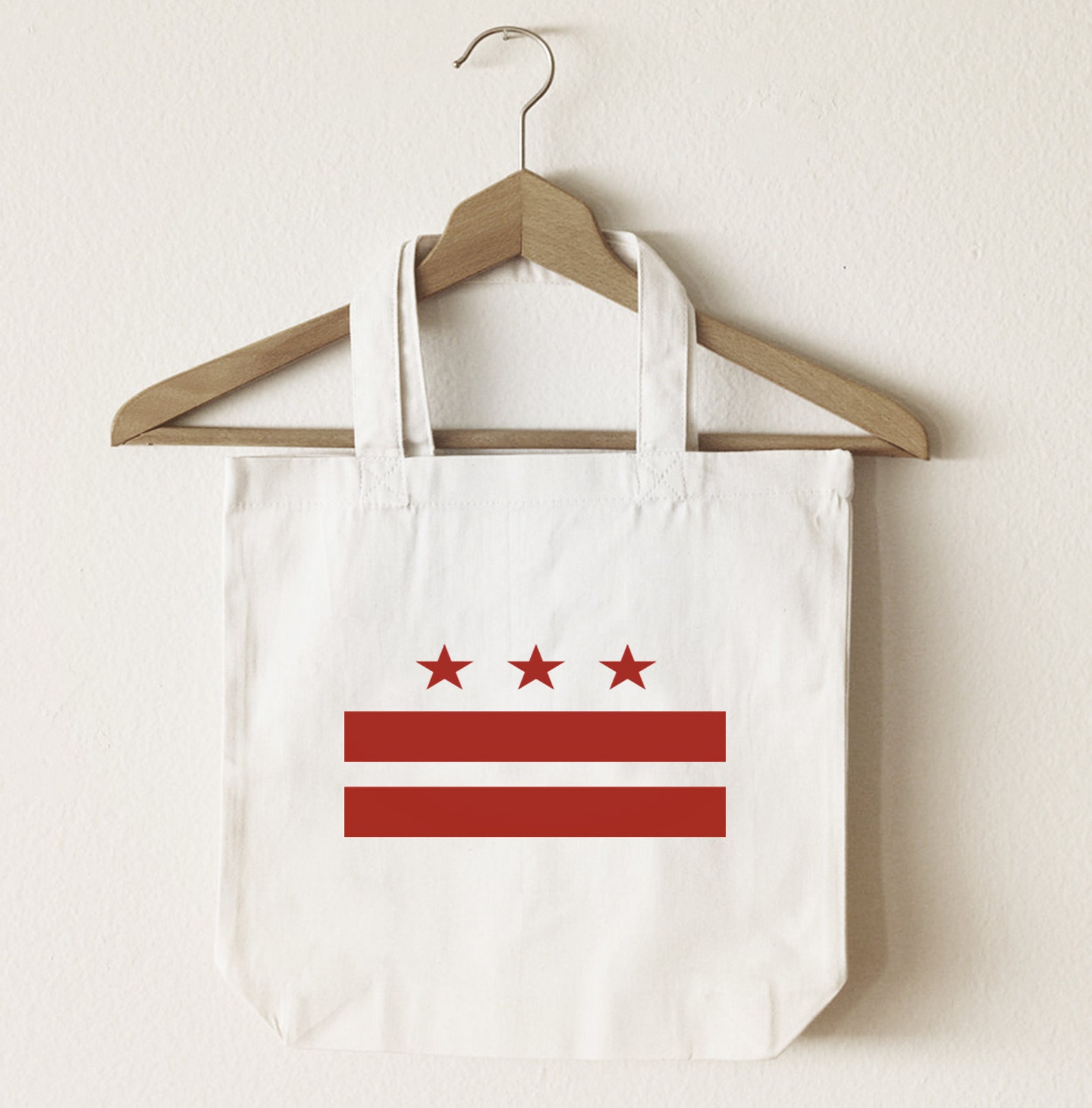 Washington DC Flag Tote Bag/ Washington DC Logo Bag/ Reuseable Etsy