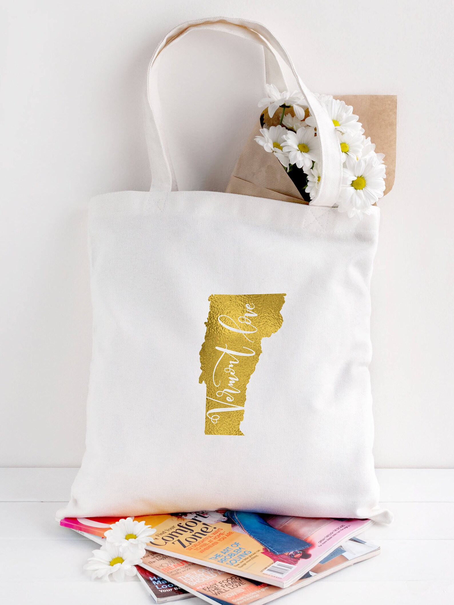 Vermont bag/custom tote/wedding bag/canvas shopping Etsy