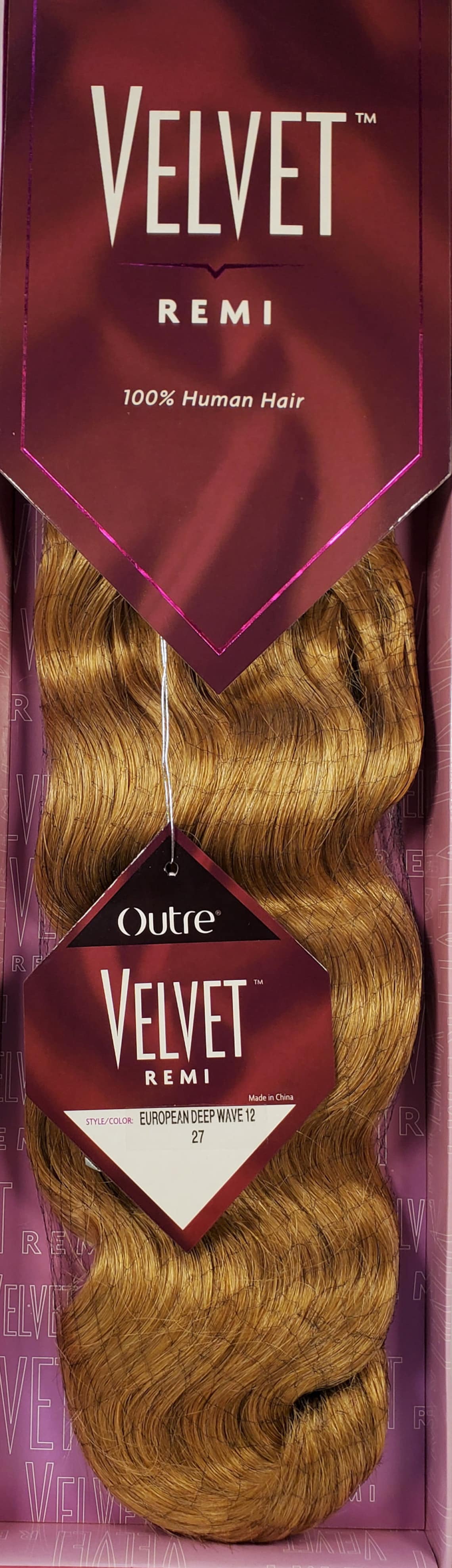 Outre Velvet Remi 12 Inch 100% Human Hair European Deep Weave Extension ...