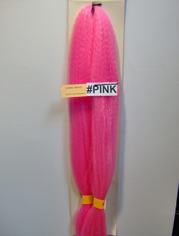 Pink Purple Red White Yellow Synthetic Kanekalon Braid Hair Etsy