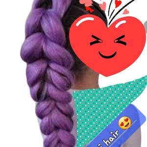 korean  k-pop demon hunter RUMI kanekalon braid hair jumbo violet lavender purple cyclamen hair color