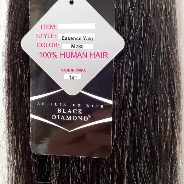 14 INCH #280 (little brown mixed)  Salt and Pepper hair  100% human weave hair 14 inch extension Straight Track Grey Color # 280