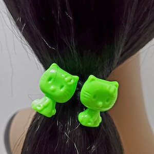 buy 1 get 1 free kid girl Knocker Balls apple hair ball Jumbo Bead Hair Tie Elastic Hair Tie kitten ball Ponytail Holder scrunchies