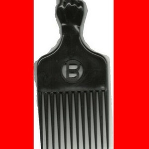 black color  man woman DETANGLE hair volume  Styling plastic AFRO lift Comb wig  pik Pick Pic