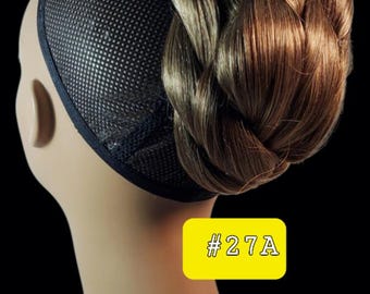 tocado nupcial grande para el cabello, accesorio para el cabello para bodas en la playa, moño, estilo de peinado, recogido, trenza, tocado nupcial hecho a mano, accesorio para el cabello para bodas en la playa, personalizado