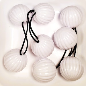 buy 1 get 1 free &quot; 4 pcs big  hair ball orange pink yellow brown kid Scrunchie jumbo size  bead hair tie girl KNOCKER Ball Ponytail Holder