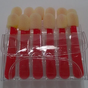 buy 1 get 1 free  sponge Eye Shadow Makeup short disposable Eyeshadow Applicators tool blue 12pcs sponge stick easy clean