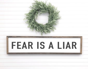 Fear Is A Liar Wall Art Bible Verse Printable Artwork Bible - Etsy