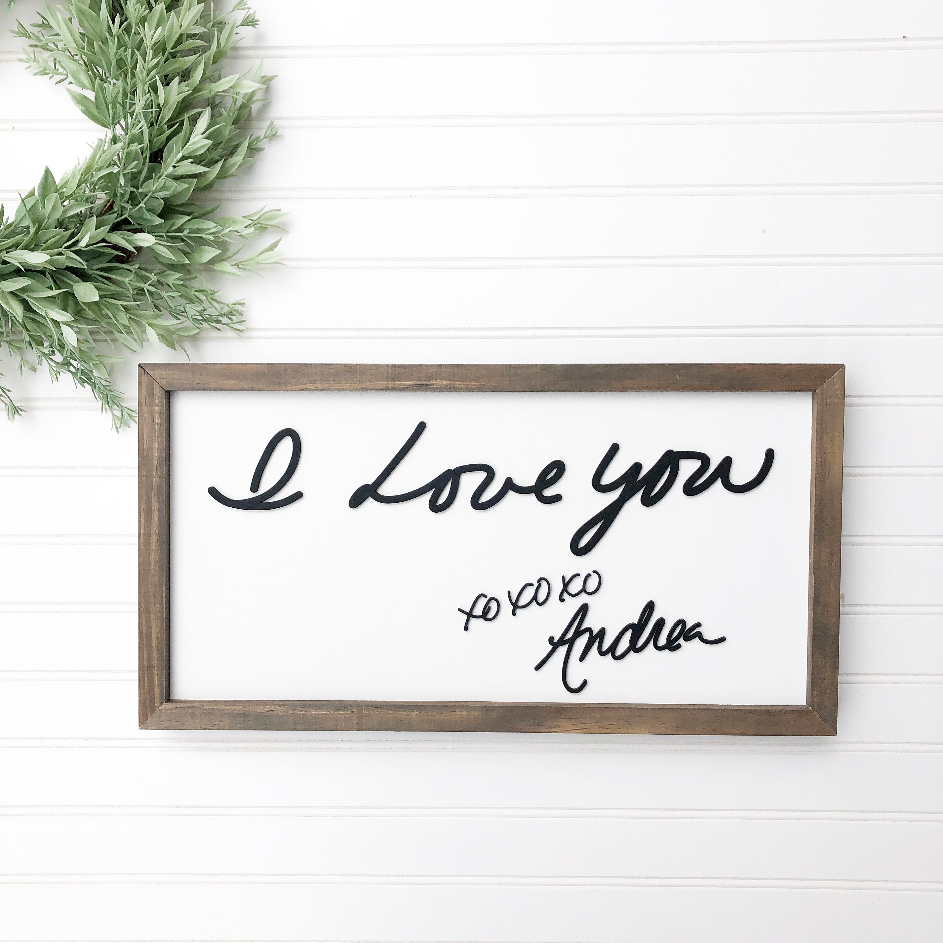 Custom Handwriting Sign Memorial Handwriting Gift Family Etsy