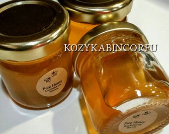 1 jar raw honey, baby shower favors,wedding favors,honey favors,raw honey,bridal shower favors,love is sweet,party, bee party,bulk honey