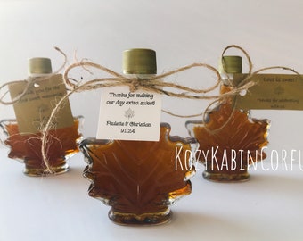 maple syrup wedding favors,bridal shower favors,love is sweet,fall wedding favors,personalized favors,pure maple syrup,baby shower favors