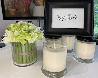 High Tide Soy Candle US Soy Bean Sea Water Salt and Sand Clean Ozonic Scent Rafraîchissant Relaxant Summer Beach Fragrance Huile Phtalate Gratuit