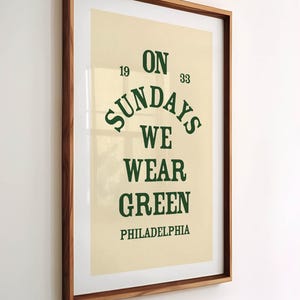 Philadelphia Sundays Print Retro Football Wall Art Sports Poster Football Gift for Sports Fan Sports Decor Office Wall Art Kids Room