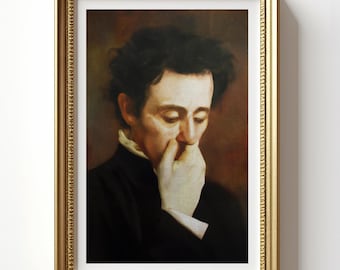 Funny Bathroom Wall Art Decor Man Classical Painting Digital Download Printable Art Vintage Midcentury Poster Print Toilet Humor Amusing