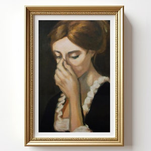 Lustige Badezimmer Wand Kunst Dekor Dame klassische Malerei digitaler Download druckbare Kunst Vintage Midcentury Poster Druck Toilette Humor amüsant