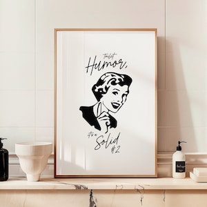 WC Humor Druck Lustiges Badezimmer Kunst Retro Lustiges Badezimmer Wand Kunst Badezimmer Poster Restroom Toilette Humor Zeichen Amüsantes Geschenk