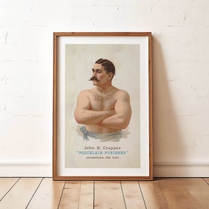 Mens Room Bathroom Art Print Funny Mens Bathroom Wall Decor Vintage Style Poster Home Bathroom Sign Toilet Humor Gift for Him