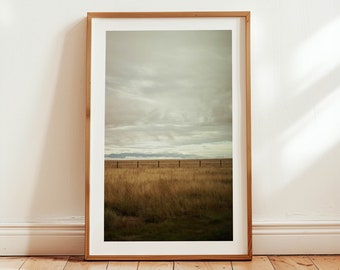 Rocky Mountains Print, Rustic Colorado Landscape Wall Art