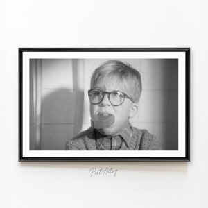 Christmas Movie Poster Funny Bathroom Art Kids Room Comedy Classic Digital Oil Painting Home Wall Art Funny Gift