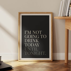 Grappige bar print muur kunst bar lounge decor bar winkelwagen poster grappige print voor keuken drankje citaat print drinker cadeau voor vriend