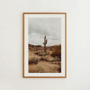 Reise-Schnappschuss Saguaro-Kaktus-Druck Arizona-Kunst-Kaktus-Wand-Dekor Arizona-Wand-Kunstgeschenk für Reisende im Freien US Rustikale Landschaft