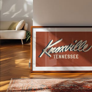 Retro Knoxville Tennessee Art Print Knoxville Wall Decor Knoxville Poster Retro Tennessee Wall Art Gift For Tennessean Knoxville City