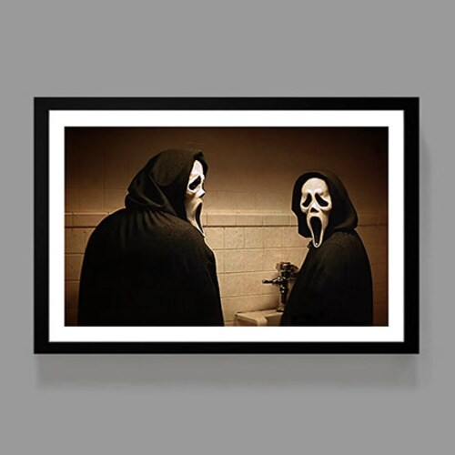Scream Movie Bathroom Art Ghostface Halloween Horror Etsy Australia