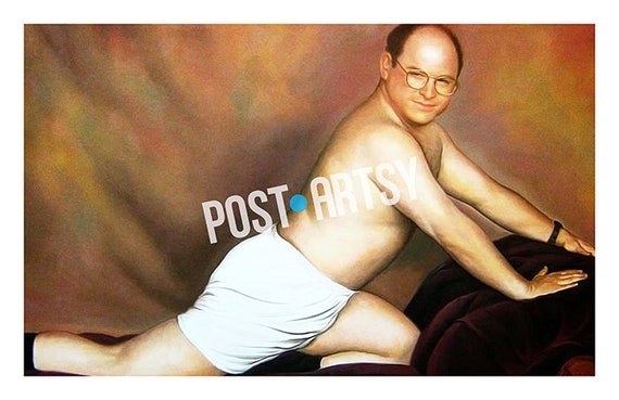 Seinfeld Poster George Constanza Portrait Tv Poster Print Etsy