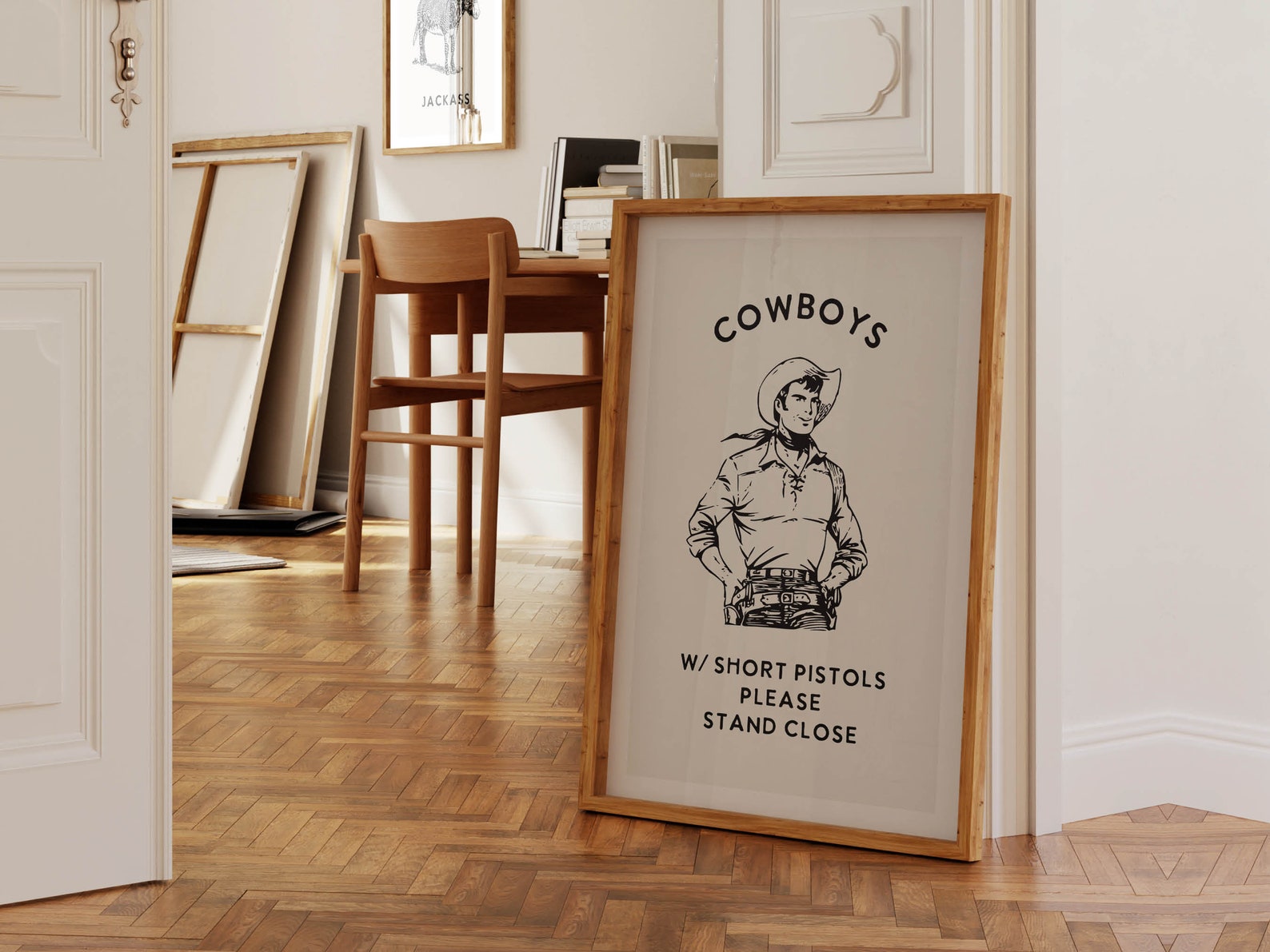 Cowboy Bathroom Print Funny Bathroom Wall Art Bathroom Poster Western ...