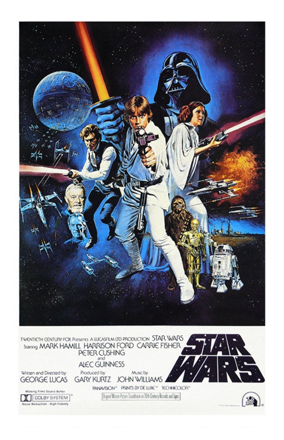 Star Wars 1977 A New Hope BANNER vinyl 21x31 Thai vintage poster version 