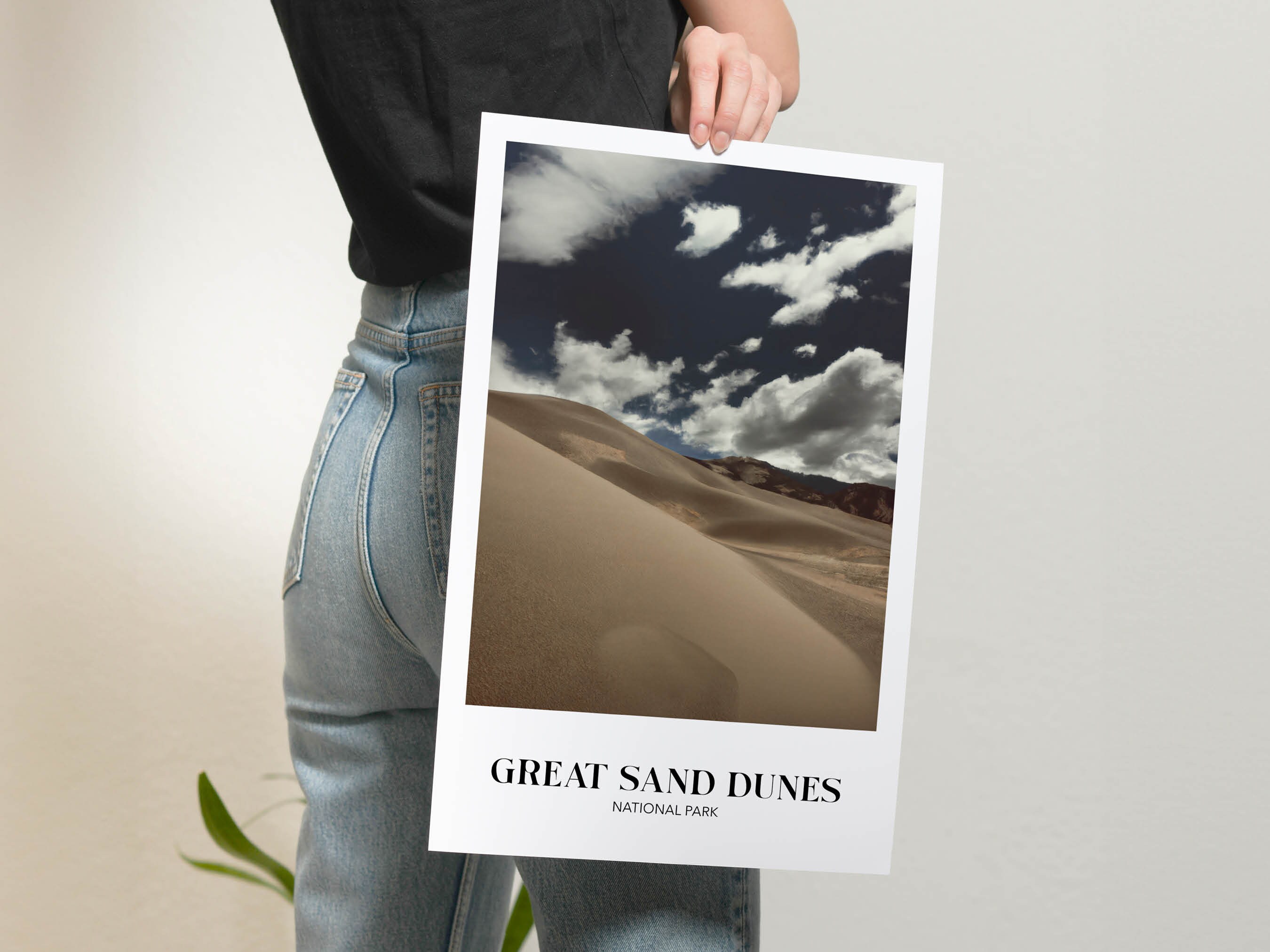 Sand Dunes National Park Print, Rustic Colorado Travel Poster (11x17 ...
