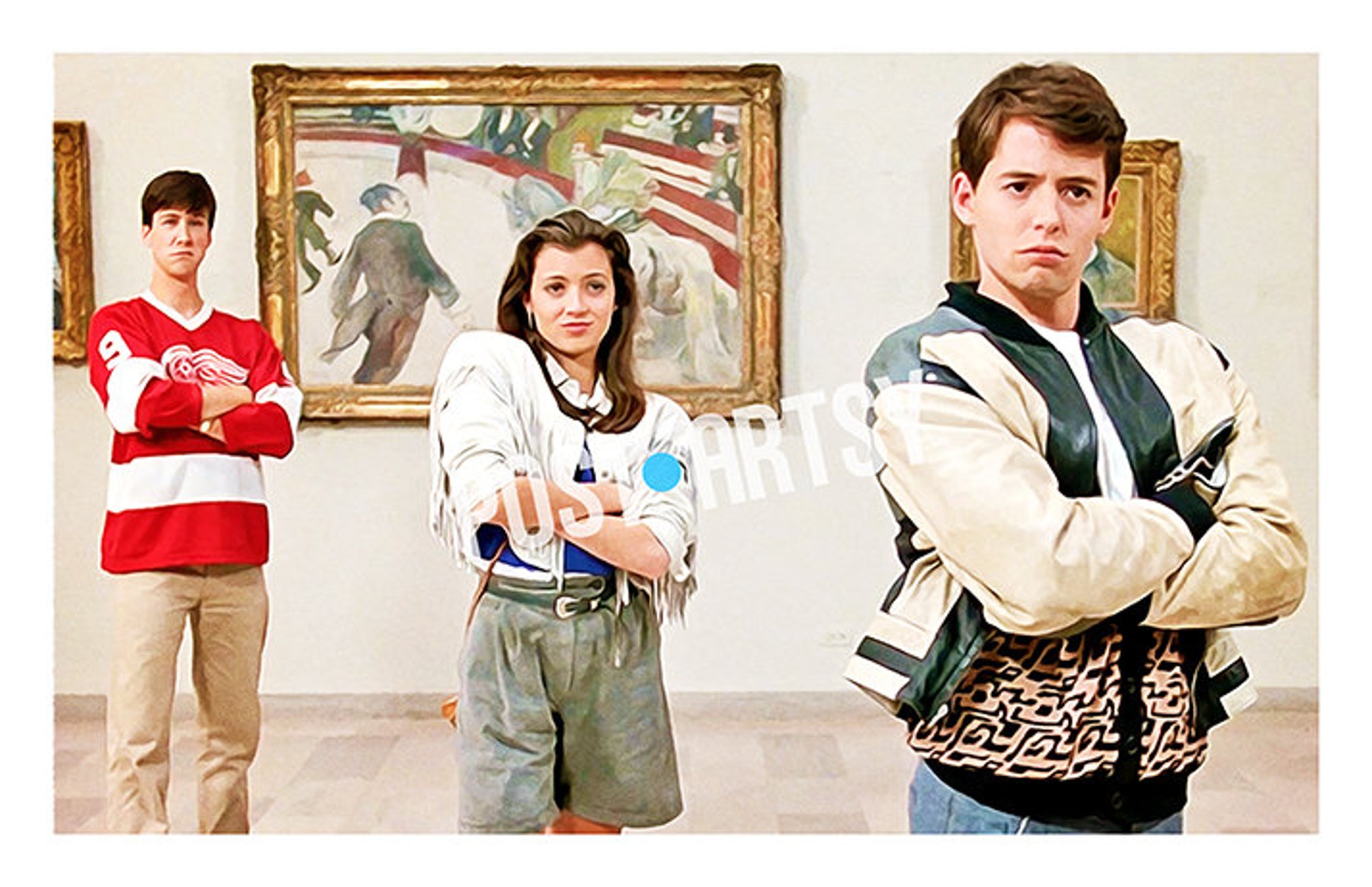 Ferris Bueller Movie - Funny Poster Print - Art Museum, Movie 80's Comedy