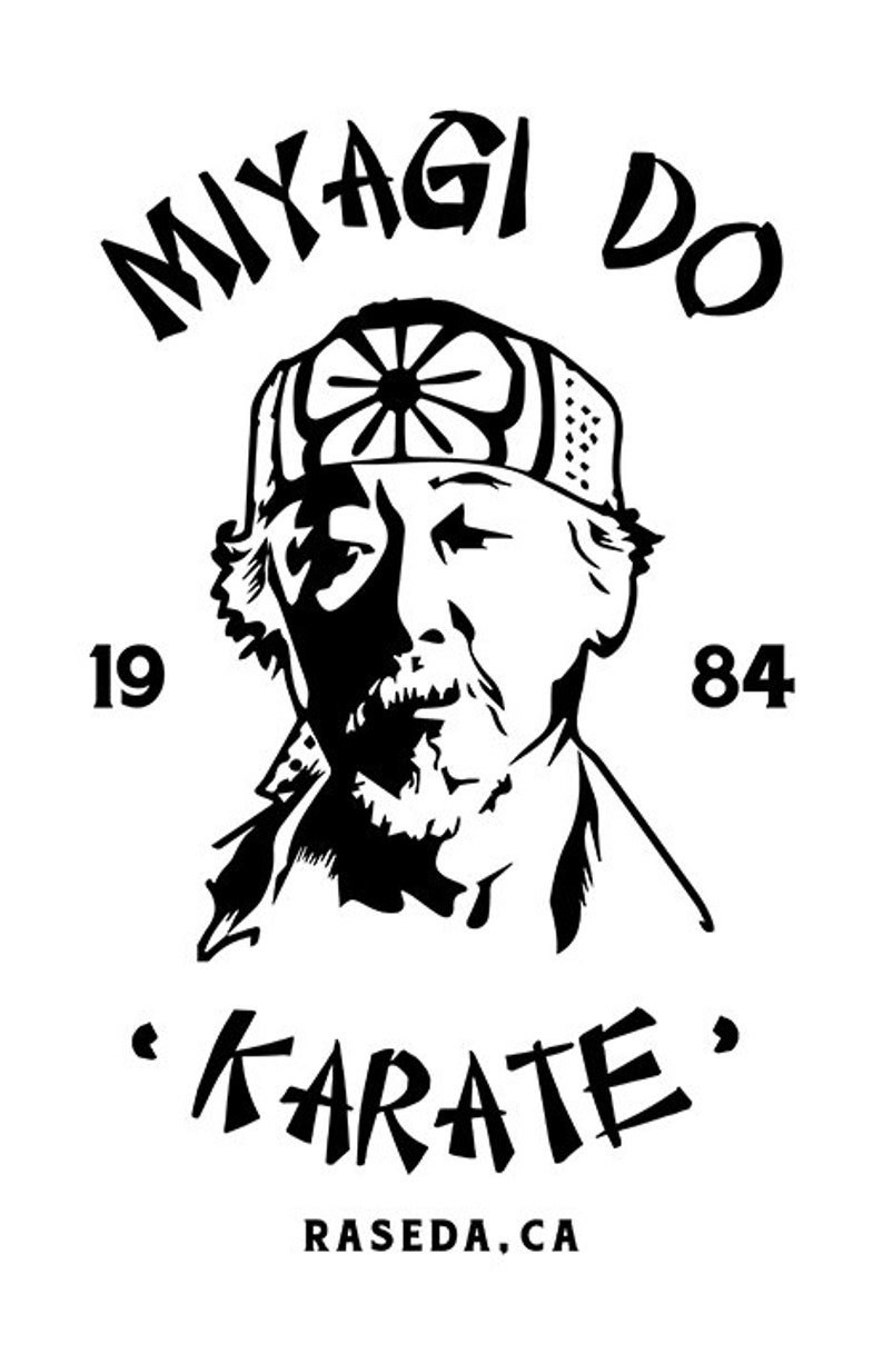 Karate Kid Movie Poster Miyagi Do Print Mr Miyagi | Etsy